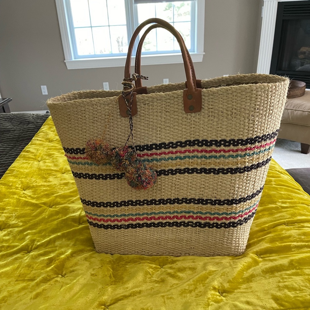 Mar Y Sol woven Straw tote